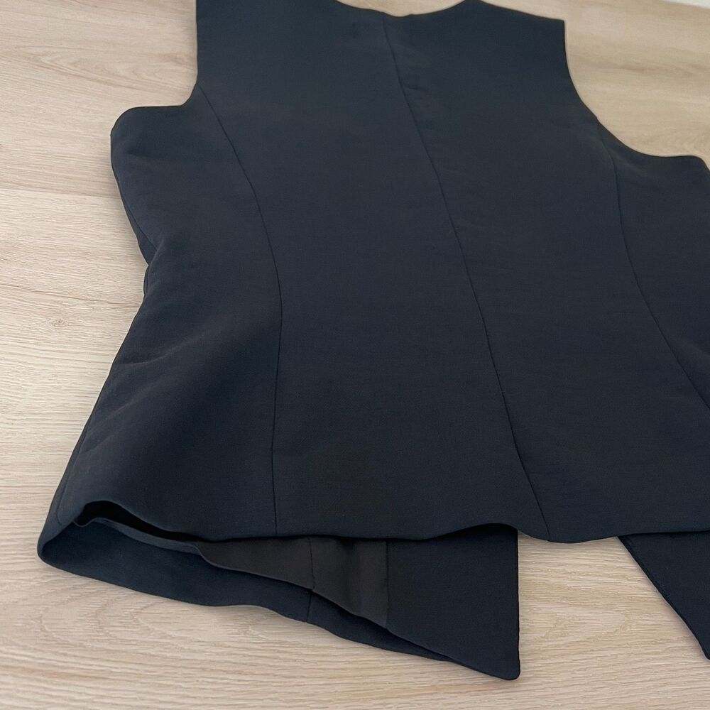 House of Harlow 1960 Black Button Up Vest Size 8 CBK Aesthetic Dark Academia - Picture 7 of 14